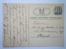 2023 - 860  ENTIER POSTAL Au Départ De  ST. GALLEN  à Destination De BASEL  1952   XXX - Entiers Postaux