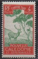 NOUVELLE CALEDONIE NEW NUOVA CALEDONIA 1928 POSTAGE DUE STAMPS TAXE SEGNATASSE MALAYAN SAMBAR 4c MH - Postage Due