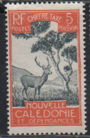 NOUVELLE CALEDONIE NEW NUOVA CALEDONIA 1928 POSTAGE DUE STAMPS TAXE SEGNATASSE MALAYAN SAMBAR 5c MH - Portomarken