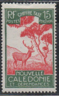 NOUVELLE CALEDONIE NEW NUOVA CALEDONIA 1928 POSTAGE DUE STAMPS TAXE SEGNATASSE MALAYAN SAMBAR 15c MH - Segnatasse