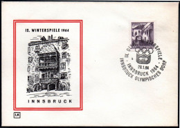 AUSTRIA INNSBRUCK 1964 - OLYMPIC WINTER GAMES INNSBRUCK '64 - OLYMPIC VILLAGE - CANCEL # 5 - G - Inverno1964: Innsbruck