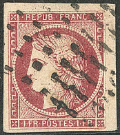 No 6, Petit Cdf, Obl Gros Points, Jolie Pièce. - TB - 1849-1850 Ceres