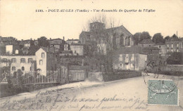 FRANCE - 85 - Pouzauges - Vue D'ensemble Du Quartier De L'Eglise - Carte Postale Ancienne - Pouzauges