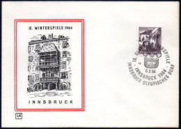 AUSTRIA INNSBRUCK 1964 - OLYMPIC WINTER GAMES INNSBRUCK '64 - OLYMPIC VILLAGE - CANCEL # 13 - G - Inverno1964: Innsbruck