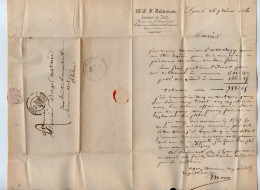 TB 4191 - 1844 - LAC - Lettre De Me DEBLESSON Avoué à LYON Pour Me BERGER Notaire à SAINT - LAURENT - DE - CHAMOUSSET - 1801-1848: Voorlopers XIX