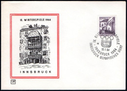 AUSTRIA INNSBRUCK 1964 - OLYMPIC WINTER GAMES INNSBRUCK '64 - OLYMPIC VILLAGE - CANCEL # 15 - G - Winter 1964: Innsbruck