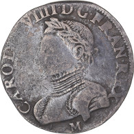 Monnaie, France, Charles IX, Teston, 1565, Toulouse, TB+, Argent, Gadoury:429 - 1560-1574 Carlos IX