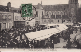 CP LOIRET - MEUNG SUR LOIRE N°24 LA PLACE DU MARCHE - ECRITE EN 1916 - Marchés