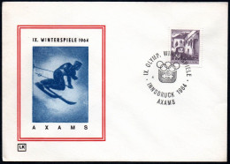 AUSTRIA AXAMS 1964 - IX OLYMPIC WINTER GAMES - INNSBRUCK '64 - CANCEL # 4 - G - Inverno1964: Innsbruck