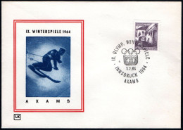 AUSTRIA AXAMS 1964 - IX OLYMPIC WINTER GAMES - INNSBRUCK '64 - CANCEL # 5 - G - Inverno1964: Innsbruck