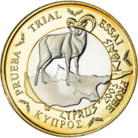 Chypre, Euro, 2003, Unofficial Private Coin, SPL+, Cuivre Plaqué Acier - Privatentwürfe