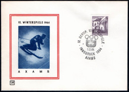 AUSTRIA AXAMS 1964 - IX OLYMPIC WINTER GAMES - INNSBRUCK '64 - CANCEL # 7 - G - Inverno1964: Innsbruck