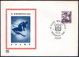 AUSTRIA AXAMS 1964 - IX OLYMPIC WINTER GAMES - INNSBRUCK '64 - CANCEL # 10 - G - Inverno1964: Innsbruck