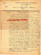 07- TOURNON- ST SAINT JEAN DE MUZOLS- CHEMINS DE FER DEPARTEMENTAUX-1896- RECEVEUSE HERMINIE CAPET FIEVRE THYPHOIDE - Historische Dokumente