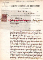 20-BASTIA-ARRET CONSEIL PREFECTURE 1908- CORSE-M. COLONNA-ALEXANDRE SANGUINETTI-CHEMINS DE FER -VITTORI-NARDINI-PONTARRA - Documents Historiques