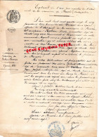 37- BOSSEE MAIRIE- LOUIS ROBIN JOURNALIER PEIGNEREAU-RODIN ROSE- HENRI MITARD INSTITUTEUR-EMILE GABLAIS CHARPENTIER-1880 - Documentos Históricos