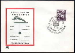 AUSTRIA INNSBRUCK 1964 - IX OLYMPIC WINTER GAMES - INNSBRUCK '64 - PRESS CENTRE - CANCEL # 6 - G - Hiver 1964: Innsbruck