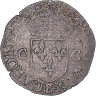 Monnaie, France, Charles X, Douzain Aux Deux C, 1593, Rouen, TB+, Billon - 1589-1610 Heinrich IV.
