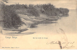 Congo Belge - Sur Les Bords Du Congo - Nels - Daté 1908 -  Carte Postale Ancienne - Congo Belga