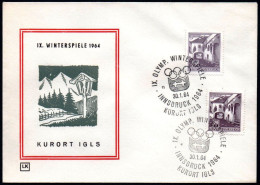 AUSTRIA KURORT IGLS 1964 - IX OLYMPIC WINTER GAMES - INNSBRUCK '64 - CANCELS # 4 & 11 - G - Hiver 1964: Innsbruck