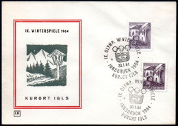 AUSTRIA KURORT IGLS 1964 - IX OLYMPIC WINTER GAMES - INNSBRUCK '64 - CANCELS # 4 & 11 - G - Inverno1964: Innsbruck