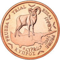 Chypre, Euro Cent, 2003, Unofficial Private Coin, SPL+, Cuivre Plaqué Acier - Privatentwürfe