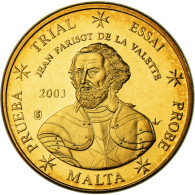 Malte, 10 Euro Cent, 2003, Unofficial Private Coin, SPL+, Laiton - Malta