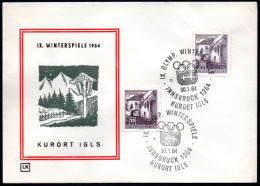 AUSTRIA KURORT IGLS 1964 - IX OLYMPIC WINTER GAMES - INNSBRUCK '64 - CANCELS # 7 & 11 - G - Inverno1964: Innsbruck