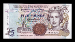 Guernsey 5 Pounds Elizabeth II 2023 Pick 56d Sc Unc - Guernesey