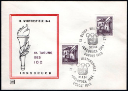 AUSTRIA KURORT IGLS 1964 - IX OLYMPIC WINTER GAMES - INNSBRUCK '64 - CANCELS # 13 & 11 - G - Hiver 1964: Innsbruck