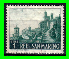 SAN MARINO ( EUROPA ) SELLO AÑO 1961 TURISMO - Usati