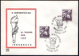 AUSTRIA KURORT IGLS 1964 - IX OLYMPIC WINTER GAMES - INNSBRUCK '64 - CANCELS # 14 & 11 - G - Inverno1964: Innsbruck