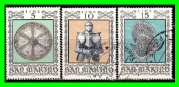 SAN MARINO ( EUROPA ) SELLO AÑO 1974 ARMADURAS DE GUERRA - Used Stamps