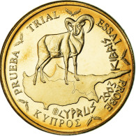 Chypre, 10 Euro Cent, 2003, Unofficial Private Coin, SPL, Cuivre Plaqué Acier - Privatentwürfe