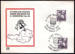 AUSTRIA AXAMS AXAMER - LIZUM 1964 - IX OLYMPIC WINTER GAMES - INNSBRUCK '64 - CANCELS # 4 & 5 - G - Inverno1964: Innsbruck