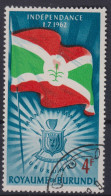 1962 Burundi Mi:BI 29A, Sn:BI 29, Yt:BI 30, Flag And Emblem From Burundi / Unabhängigkeit - Usati