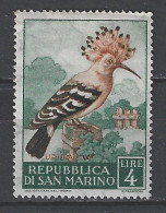 San Marino MLH Hop Hoopoe Huppe NOW MANY BIRD STAMPS FOR SALE - Cuco, Cuclillos