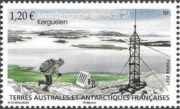 FRENCH ANTARCTIC, TAAF, 2021, MNH,  RELAY MAINTENANCE,1v - Other & Unclassified