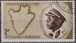 1962 Burundi Mi:BI 27A, Sn:BI 27, Yt:BI 28, King Mwami Mwambutsa IV, Unabhängigkeit - Used Stamps