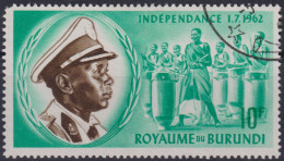 1962 Burundi Mi:BI 31A, Sn:BI 31, Yt:BI 32, King Mwami Mwambutsa IV, Unabhängigkeit - Usados