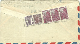 India > 1947-49 Dominion  Luchtpostbrief Met 5 Postzegels Op Achterzijde (10795) - Briefe U. Dokumente