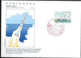 Japan Space Cover 1973. Rocket L-4SC-2 Launch. Uchinoura - Asia