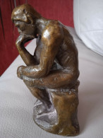 Bronze Le Penseur De Rodin 12,5 Cm 524 Grammes - Bronzi