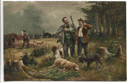 CHASSE - Chasseurs Et Leurs Chiens - Chasse