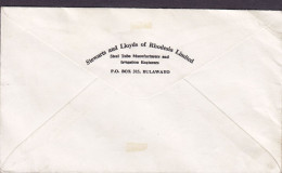 Rhodesia & Nyasaland STEWARTS & LLOYDS Of RHODESIA Ltd. Steel Tube Manufacturers BULAWAYO 1956 Cover Brief - Rhodesia & Nyasaland (1954-1963)