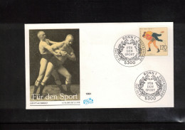 Germany / Deutschland 1991Wrestling FDC - Lotta