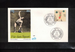 Germany / Deutschland 1991Weightlifting FDC - Haltérophilie