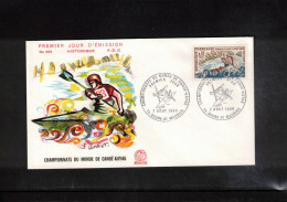 France 1969 World Kayak - Canoe Championship FDC - Canoa