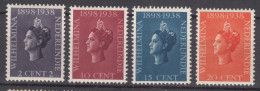 Netherlands Indies India 1938 Mi#249-252 Mint Hinged - Indes Néerlandaises