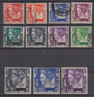 Netherlands Indies India 1934 Queen, Used Selection - Netherlands Indies